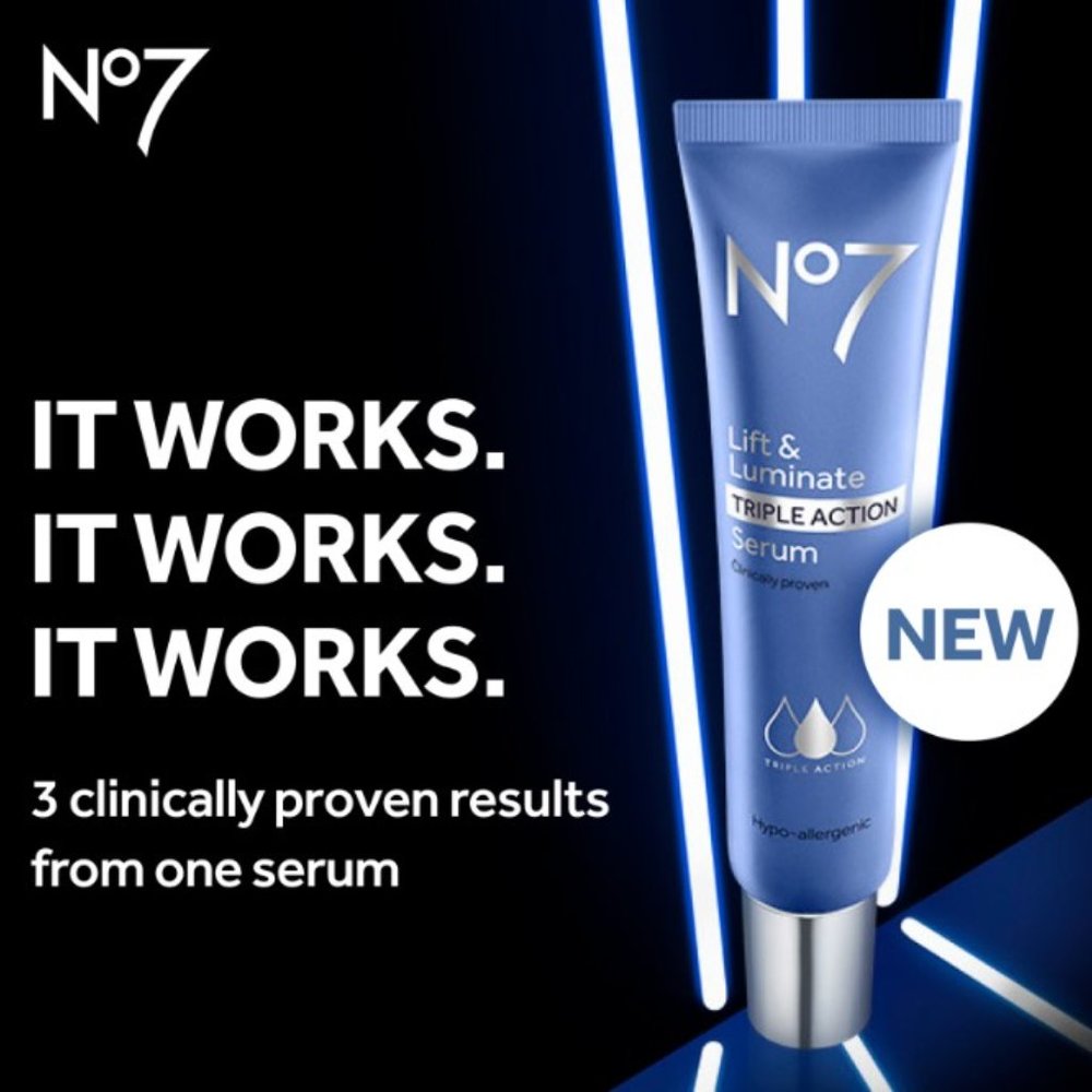 No7 Lift & Luminate Facial Serum